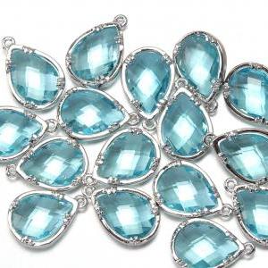 Aquamarine Glass Pendant. Polished Original..